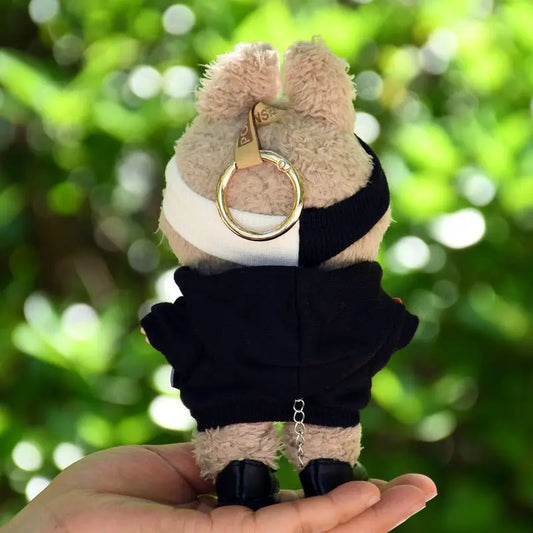 Labubu 17cm Black Sweatshirt Outfit for Vinyl Pendant & Blind Box Dolls【Apparel Only】 - GetBubuWear