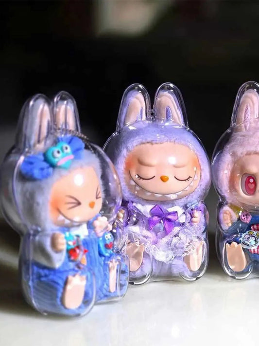 Labubu Doll Transparent Protective Cover (Take a Seat) - GetBubuWear