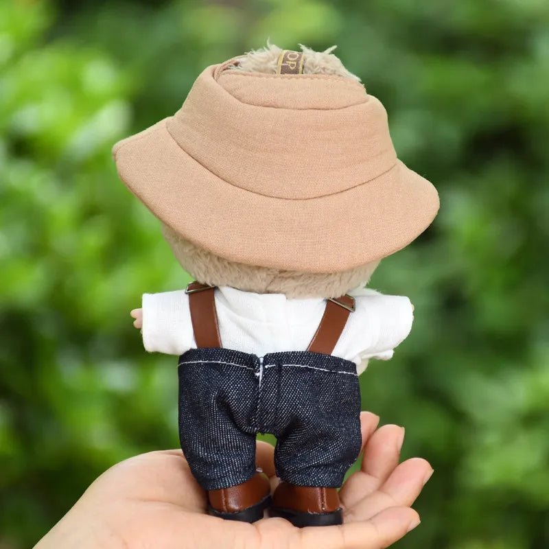 POP MART Labubu Spring Wilderness Overalls Set for 17cm Vinyl Plush Doll Pendant【Apparel Only】 - GetBubuWear