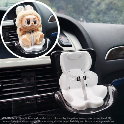 Labubu Car Seat : Cute Air Vent & Safety Seat Decor | Premium Car Charms for Interior Decoration - GetBubuWear